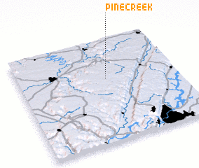 3d view of Pine Creek