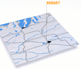 3d view of Hobart