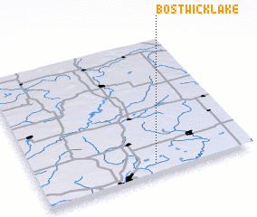 3d view of Bostwick Lake