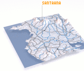 3d view of Santa Ana