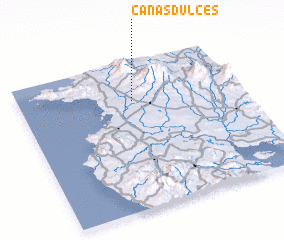 3d view of Cañas Dulces