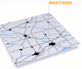 3d view of Honey Creek