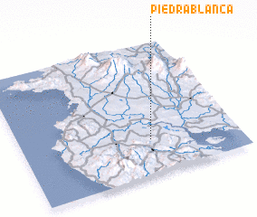 3d view of Piedra Blanca