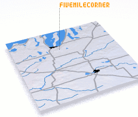 3d view of Fivemile Corner