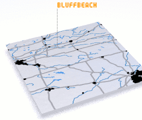 3d view of Bluff Beach