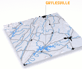 3d view of Gaylesville