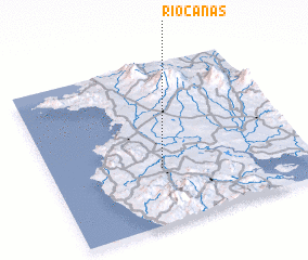 3d view of Río Cañas