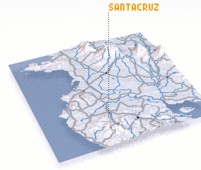 3d view of Santa Cruz