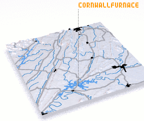 3d view of Cornwall Furnace