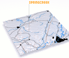 3d view of Spring Creek