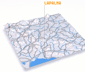 3d view of La Palma