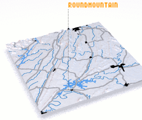 3d view of Round Mountain