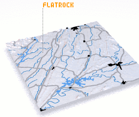 3d view of Flat Rock