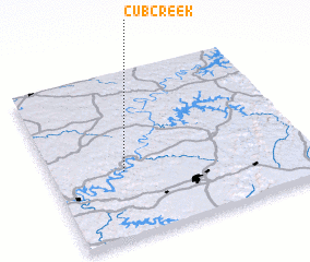 3d view of Cub Creek