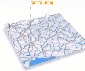 3d view of Santa Lucía