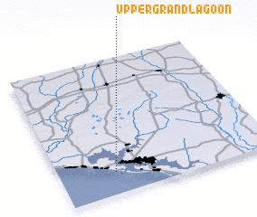 3d view of Upper Grand Lagoon