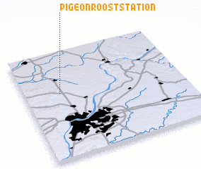 3d view of Pigeon Roost Station