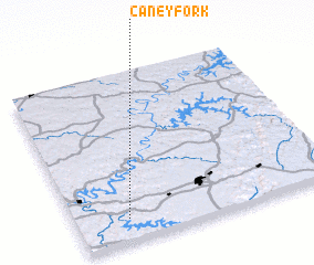 3d view of Caney Fork