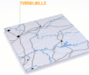 3d view of Tunnel Hills