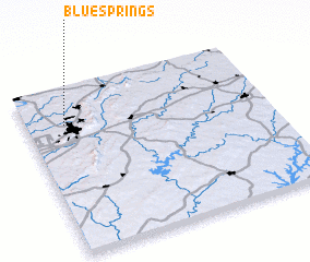 3d view of Blue Springs