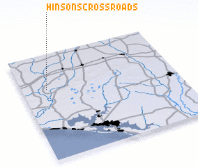 3d view of Hinsons Crossroads