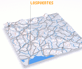 3d view of Los Puentes