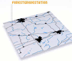 3d view of Forest Grove Station