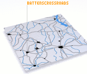 3d view of Battens Crossroads