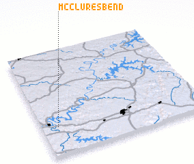 3d view of McClures Bend