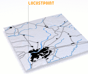 3d view of Locust Point