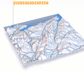 3d view of Quebrada de Arena