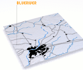 3d view of Blue River