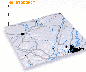 3d view of Mount Ararat