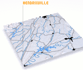 3d view of Hendrixville