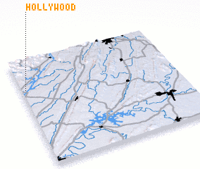 3d view of Hollywood