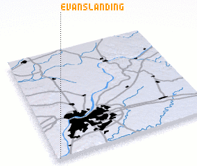 3d view of Evans Landing