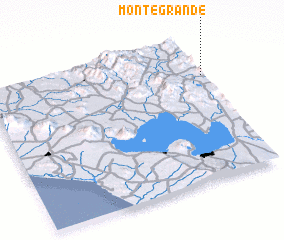 3d view of Monte Grande