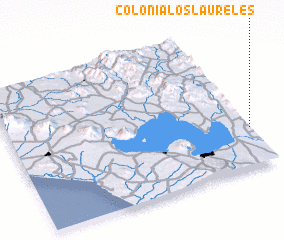 3d view of Colonia Los Laureles