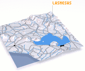 3d view of Las Mesas