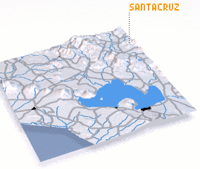 3d view of Santa Cruz