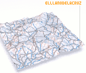 3d view of El Llano de La Cruz