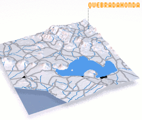3d view of Quebrada Honda