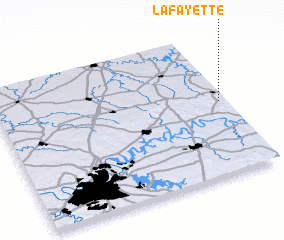 3d view of Lafayette