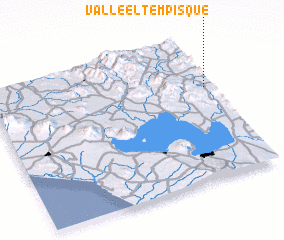 3d view of Valle El Tempisque