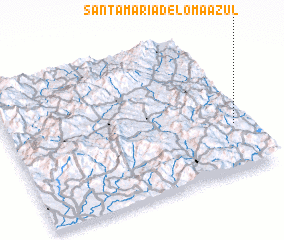 3d view of Santa María de Loma Azul