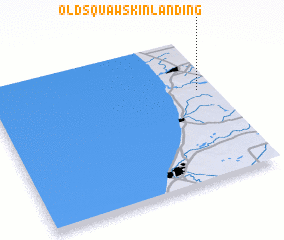 3d view of Old Squaw Skin Landing