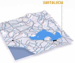 3d view of Santa Lucía