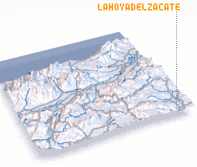 3d view of La Hoya del Zacate