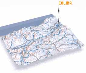 3d view of Colima