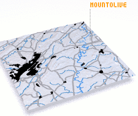 3d view of Mount Olive